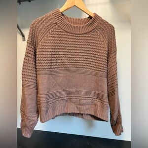 Brown Crew Neck Sweater